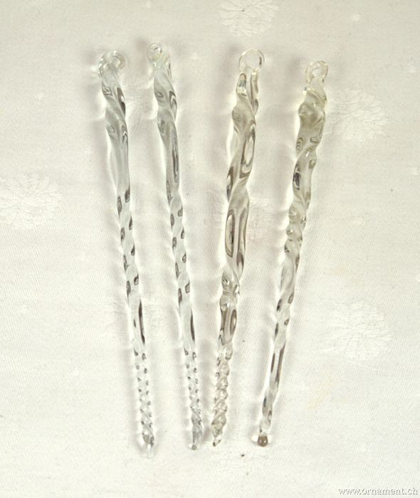 Four Glass Icicles
