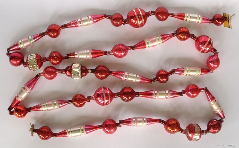 Red Glass Beads Chain