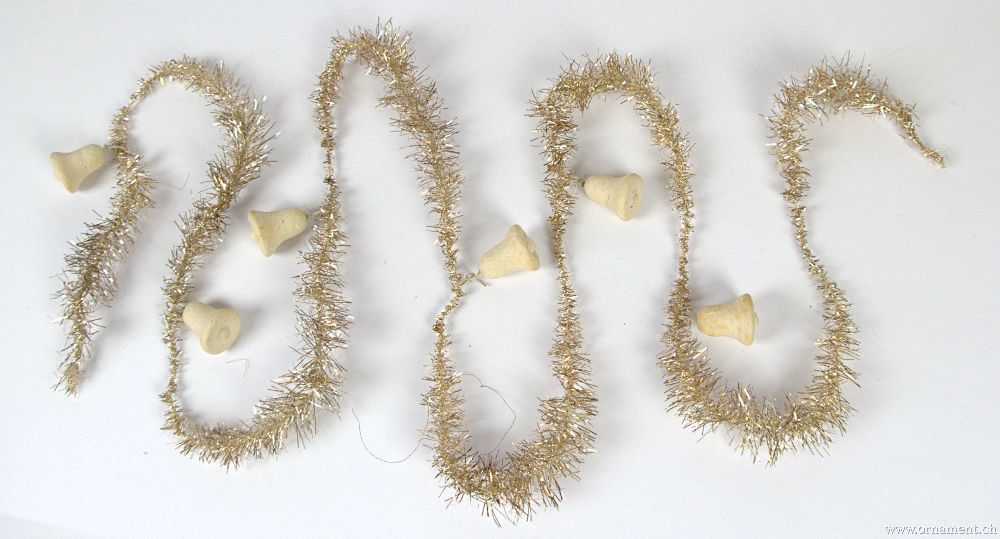 Tinsel Garland with Cotton Bells