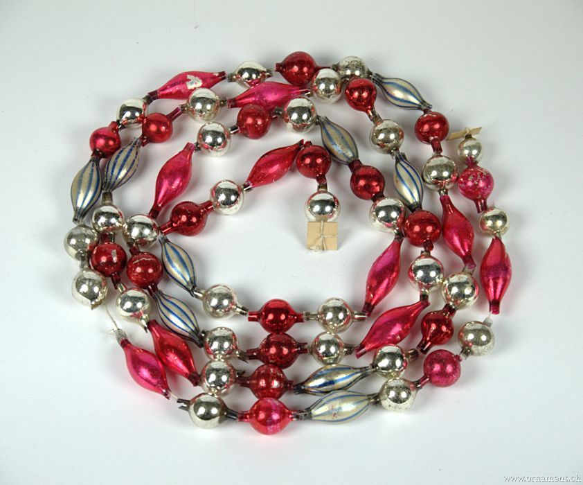 Tricolor Glass Beads Chain
