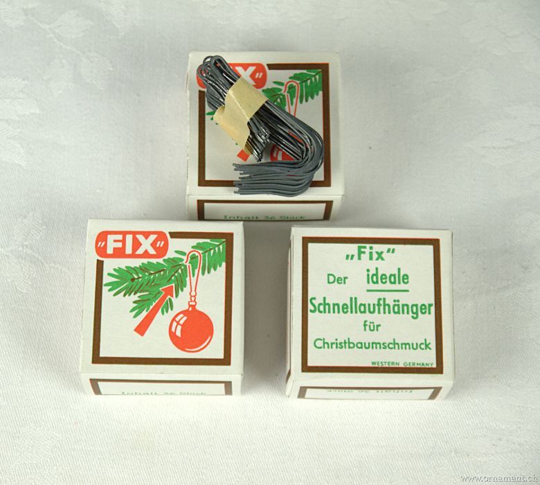 old original boxes each with 36 hangers for x-mas ornaments