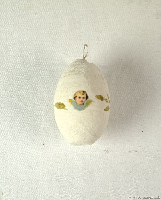 Cotton Egg with Angel scrap